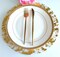 Disposable Gold Placemats Set of 24 Metallic Thin Round 13 Inch Gold Foil Mesh Pressed Fall Table Mates 24 Pack Gold Doilies for Wedding Birthday Party